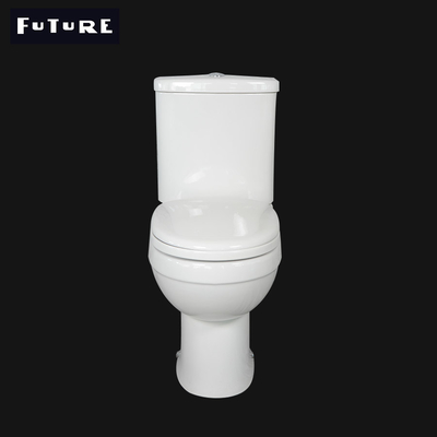 UPC ক্লোজ কাপলড বাথরুম টয়লেট সিরামিক WC 380 মিমি প্রশস্ত বাথরুম স্যানিটারি ওয়ার